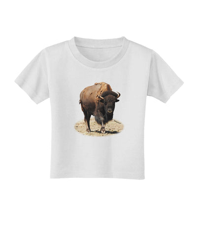 Strong Bison Cutout Toddler T-Shirt-Toddler T-Shirt-TooLoud-White-2T-Davson Sales