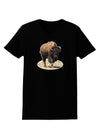 Strong Bison Cutout Womens Dark T-Shirt-TooLoud-Black-X-Small-Davson Sales