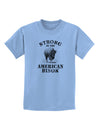 Strong Bison Text Childrens T-Shirt-Childrens T-Shirt-TooLoud-Light-Blue-X-Small-Davson Sales