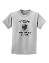 Strong Bison Text Childrens T-Shirt-Childrens T-Shirt-TooLoud-AshGray-X-Small-Davson Sales