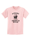 Strong Bison Text Childrens T-Shirt-Childrens T-Shirt-TooLoud-PalePink-X-Small-Davson Sales