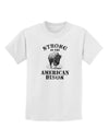 Strong Bison Text Childrens T-Shirt-Childrens T-Shirt-TooLoud-White-X-Small-Davson Sales