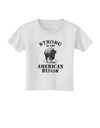 Strong Bison Text Toddler T-Shirt-Toddler T-Shirt-TooLoud-White-2T-Davson Sales