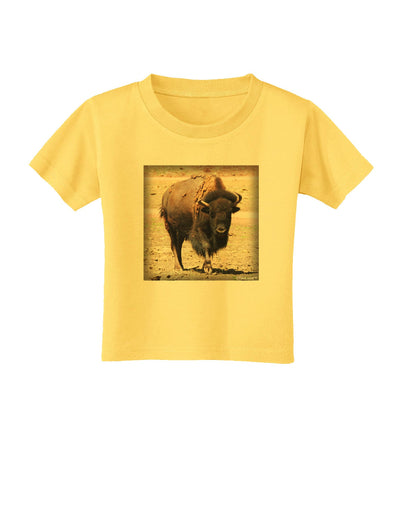 Strong Bison Toddler T-Shirt-Toddler T-Shirt-TooLoud-Yellow-2T-Davson Sales