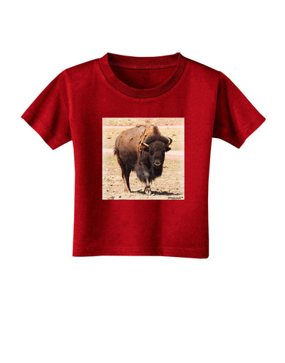 Strong Bison Toddler T-Shirt Dark-Toddler T-Shirt-TooLoud-Red-2T-Davson Sales