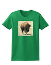 Strong Bison Womens Dark T-Shirt-TooLoud-Kelly-Green-X-Small-Davson Sales