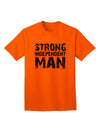 Strong Independent Man Adult T-Shirt-Mens T-Shirt-TooLoud-Orange-Small-Davson Sales