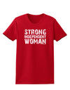 Strong Independent Woman Womens Dark T-Shirt-TooLoud-Red-X-Small-Davson Sales