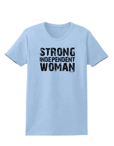 Strong Independent Woman Womens T-Shirt-Womens T-Shirt-TooLoud-Light-Blue-X-Small-Davson Sales