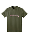 Stronger Everyday Breast Cancer Awareness Ribbon Adult Dark T-Shirt-Mens T-Shirt-TooLoud-Military-Green-Small-Davson Sales