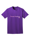 Stronger Everyday Breast Cancer Awareness Ribbon Adult Dark T-Shirt-Mens T-Shirt-TooLoud-Purple-Small-Davson Sales