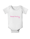 Stronger Everyday Breast Cancer Awareness Ribbon Baby Romper Bodysuit-Baby Romper-TooLoud-White-06-Months-Davson Sales