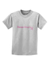 Stronger Everyday Breast Cancer Awareness Ribbon Childrens T-Shirt-Childrens T-Shirt-TooLoud-AshGray-X-Small-Davson Sales