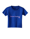 Stronger Everyday Breast Cancer Awareness Ribbon Toddler T-Shirt Dark-Toddler T-Shirt-TooLoud-Red-2T-Davson Sales