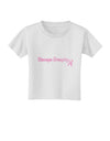 Stronger Everyday Breast Cancer Awareness Ribbon Toddler T-Shirt-Toddler T-Shirt-TooLoud-White-2T-Davson Sales