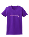 Stronger Everyday Breast Cancer Awareness Ribbon Womens Dark T-Shirt-TooLoud-Purple-X-Small-Davson Sales