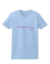 Stronger Everyday Breast Cancer Awareness Ribbon Womens T-Shirt-Womens T-Shirt-TooLoud-Light-Blue-X-Small-Davson Sales