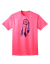 Stunning Galaxy Dreamcatcher Adult T-Shirt with Graphic Feather Design by TooLoud-Mens T-shirts-TooLoud-Neon-Pink-Small-Davson Sales