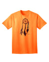 Stunning Galaxy Dreamcatcher Adult T-Shirt with Graphic Feather Design by TooLoud-Mens T-shirts-TooLoud-Neon-Orange-Small-Davson Sales