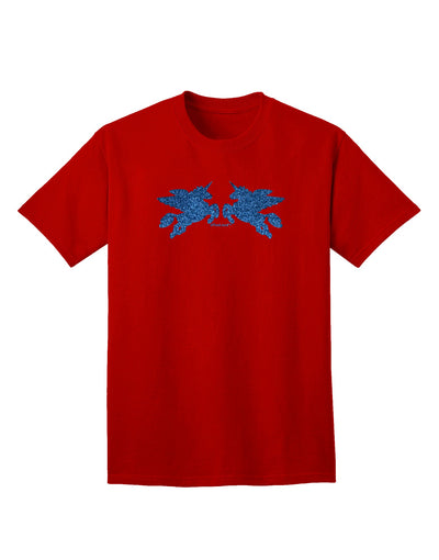 Stunning Unicorn Pegasus Blue Glitter Adult T-Shirt Offered by TooLoud-Mens T-shirts-TooLoud-Red-Small-Davson Sales