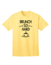 Stylish Adult T-Shirt: Brunch So Hard Eggs and Coffee by TooLoud-Mens T-shirts-TooLoud-Yellow-Small-Davson Sales