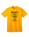 Stylish Adult T-Shirt: Brunch So Hard Eggs and Coffee by TooLoud-Mens T-shirts-TooLoud-Gold-Small-Davson Sales