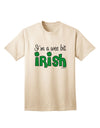 Stylish Adult T-Shirt Celebrating Irish Heritage - I'm A Wee Bit Irish by TooLoud-Mens T-shirts-TooLoud-Natural-Small-Davson Sales