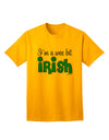 Stylish Adult T-Shirt Celebrating Irish Heritage - I'm A Wee Bit Irish by TooLoud-Mens T-shirts-TooLoud-Gold-Small-Davson Sales