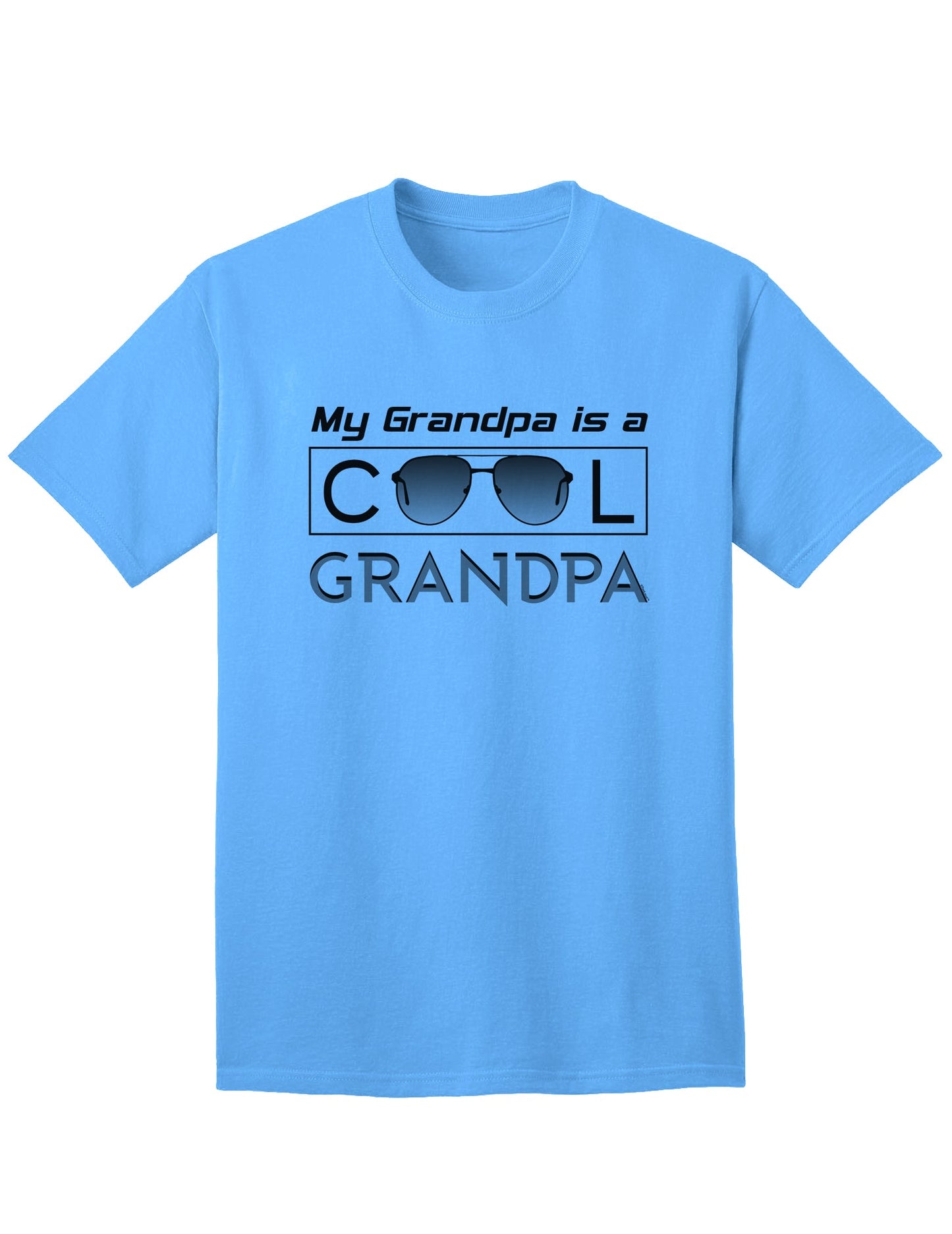 Stylish Adult T-Shirt: Celebrating the Cool Grandpa-Mens T-shirts-TooLoud-Aquatic-Blue-Small-Davson Sales