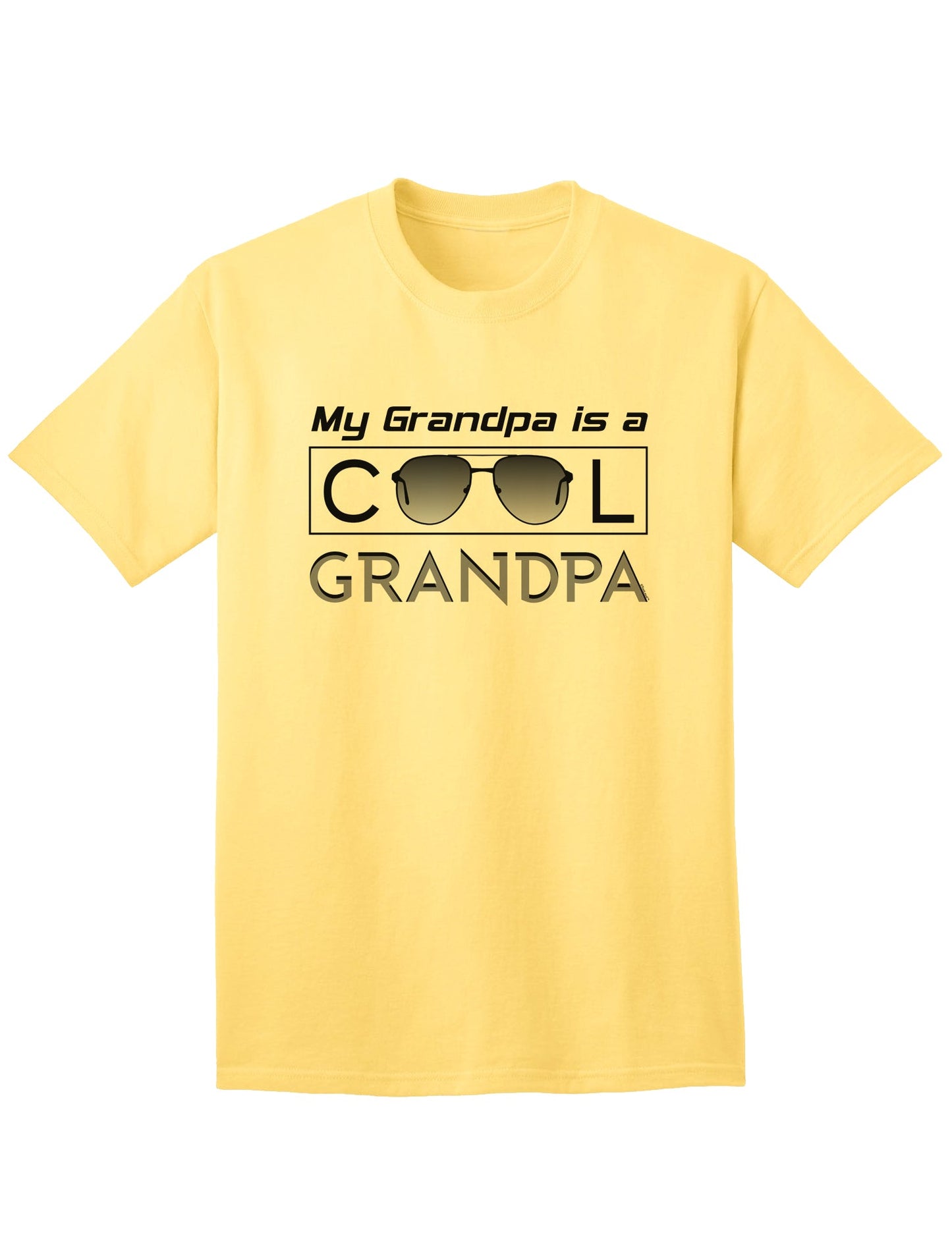 Stylish Adult T-Shirt: Celebrating the Cool Grandpa-Mens T-shirts-TooLoud-Yellow-Small-Davson Sales