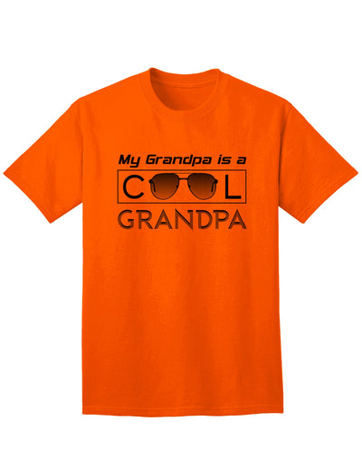 Stylish Adult T-Shirt: Celebrating the Cool Grandpa-Mens T-shirts-TooLoud-Orange-Small-Davson Sales