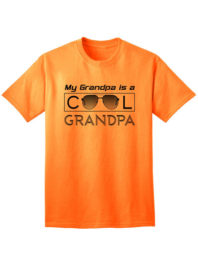 Stylish Adult T-Shirt: Celebrating the Cool Grandpa-Mens T-shirts-TooLoud-Neon-Orange-Small-Davson Sales