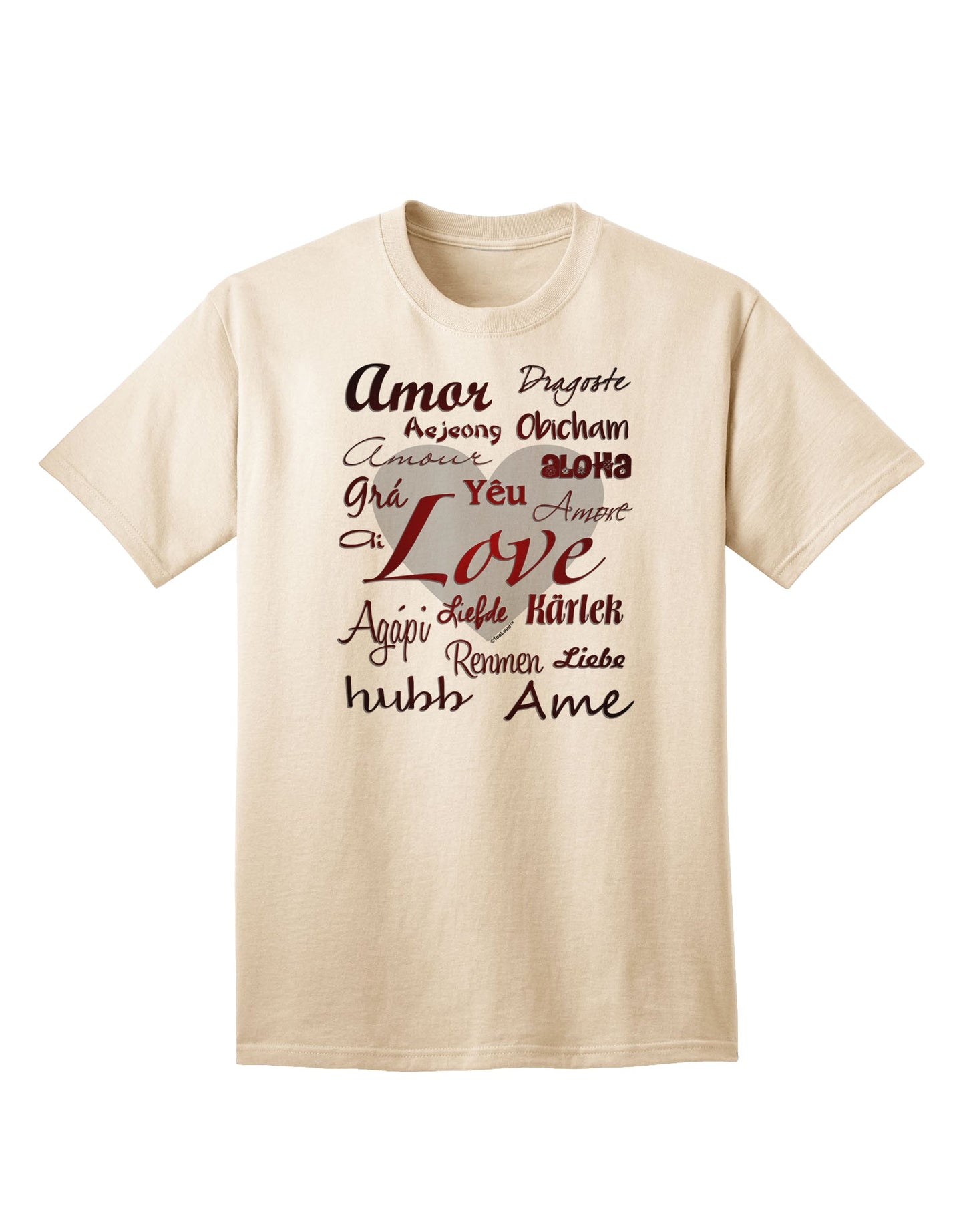 Stylish Adult T-Shirt Collection: Love Languages by TooLoud-Mens T-shirts-TooLoud-Natural-Small-Davson Sales