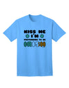 Stylish Adult T-Shirt: Embrace the Irish Spirit with Kiss Me I'm Pretending to Be Irish by TooLoud-Mens T-shirts-TooLoud-Aquatic-Blue-Small-Davson Sales