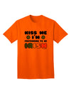 Stylish Adult T-Shirt: Embrace the Irish Spirit with Kiss Me I'm Pretending to Be Irish by TooLoud-Mens T-shirts-TooLoud-Orange-Small-Davson Sales