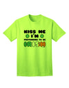 Stylish Adult T-Shirt: Embrace the Irish Spirit with Kiss Me I'm Pretending to Be Irish by TooLoud-Mens T-shirts-TooLoud-Neon-Green-Small-Davson Sales