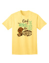 God put Angels on Earth and called them Cowboys  Adult T-Shirt Yellow
