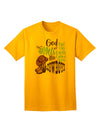 God put Angels on Earth and called them Cowboys  Adult T-Shirt Gold 4X