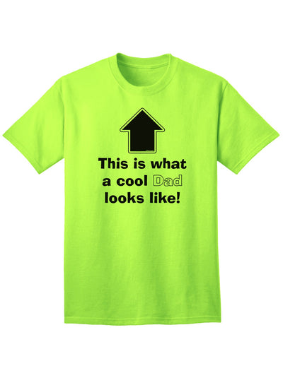 Stylish Adult T-Shirt: Exemplifying the Essence of a Fashionable Father-Mens T-shirts-TooLoud-Neon-Green-Small-Davson Sales