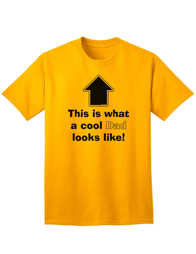 Stylish Adult T-Shirt: Exemplifying the Essence of a Fashionable Father-Mens T-shirts-TooLoud-Gold-Small-Davson Sales