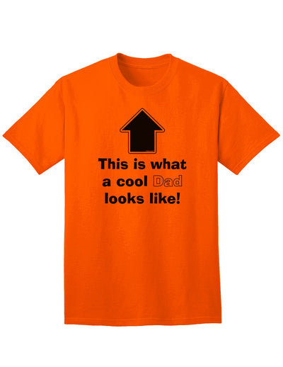 Stylish Adult T-Shirt: Exemplifying the Essence of a Fashionable Father-Mens T-shirts-TooLoud-Orange-Small-Davson Sales