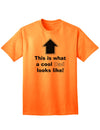 Stylish Adult T-Shirt: Exemplifying the Essence of a Fashionable Father-Mens T-shirts-TooLoud-Neon-Orange-Small-Davson Sales