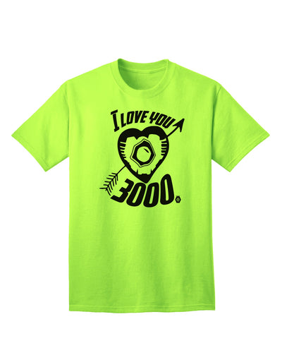 Stylish Adult T-Shirt - Express Your Love with TooLoud's I Love You 3000 Design-Mens T-shirts-TooLoud-Neon-Green-Small-Davson Sales