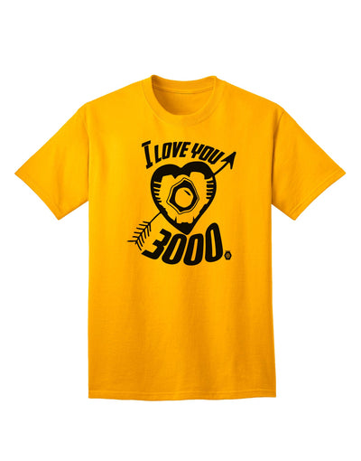 Stylish Adult T-Shirt - Express Your Love with TooLoud's I Love You 3000 Design-Mens T-shirts-TooLoud-Gold-Small-Davson Sales