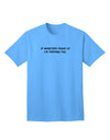 Stylish Adult T-Shirt: If Monsters Chase Us I'm Tripping You-Mens T-shirts-TooLoud-Aquatic-Blue-Small-Davson Sales