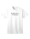 Stylish Adult T-Shirt: If Zombies Chase Us I'm Tripping You-Mens T-shirts-TooLoud-White-Small-Davson Sales