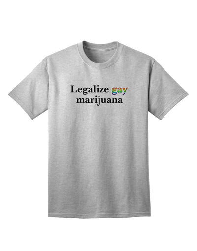 Stylish Adult T-Shirt Promoting LGBTQ+ and Cannabis Acceptance-Mens T-shirts-TooLoud-AshGray-Small-Davson Sales