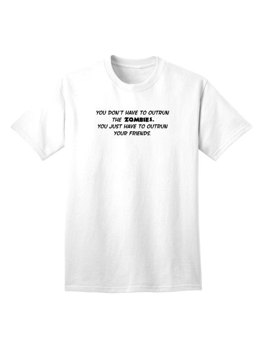 Stylish Adult T-Shirt: Stay Ahead of the Game with Our Zombie-Themed Collection-Mens T-shirts-TooLoud-White-Small-Davson Sales