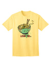 Stylish Adult T-Shirt: TooLoud Matching Lovin You Blue Pho Bowl-Mens T-shirts-TooLoud-Yellow-Small-Davson Sales