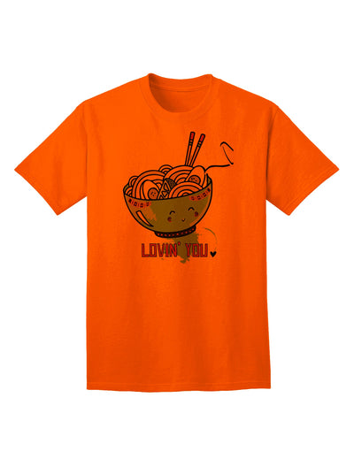 Stylish Adult T-Shirt: TooLoud Matching Lovin You Blue Pho Bowl-Mens T-shirts-TooLoud-Orange-Small-Davson Sales